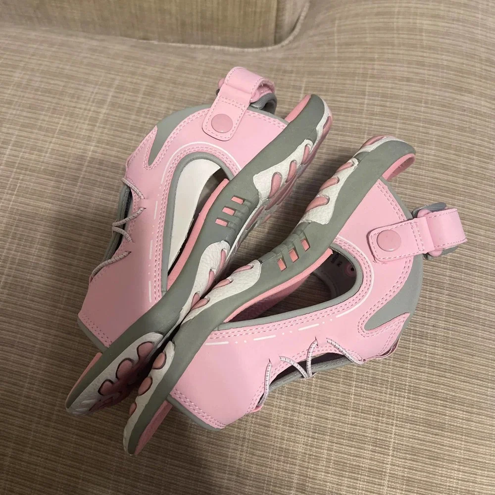 Lands' End Girls Pink Hydro Quest Sport Sandals Size 5 NEW WITH BOX